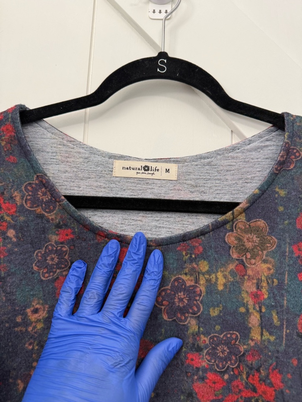 Natural Life "The Lottie" Maxi Dress in Watercolor Floral Pullover medium - Picture 7 of 14